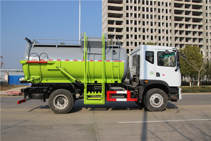 東風(fēng)D9餐廚垃圾車 圓罐